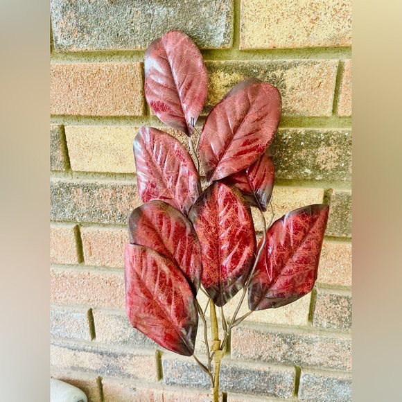 *Burgundy Rubber Plant Pick, 28” - Picture 7 of 10